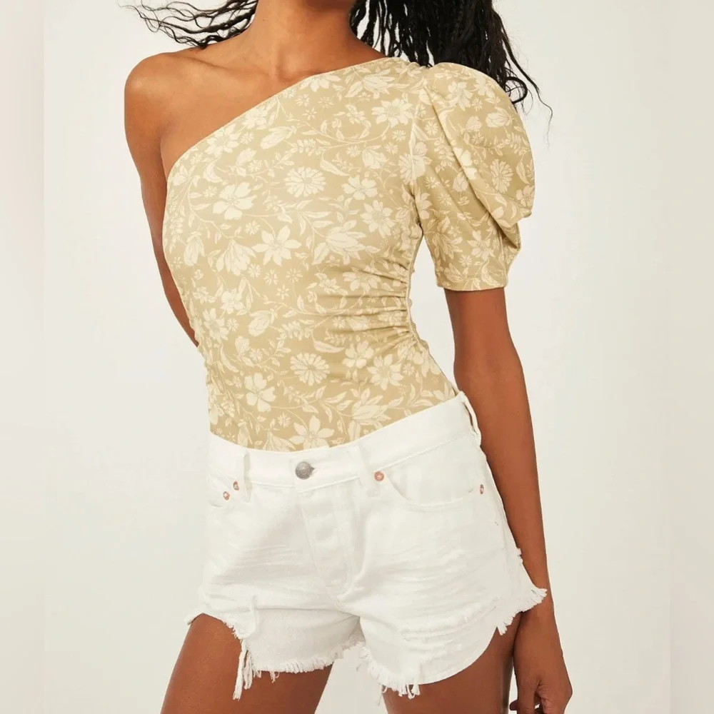 NWT Free People Loving Good Vibrations Short in Spring White - Picture 2 of 4